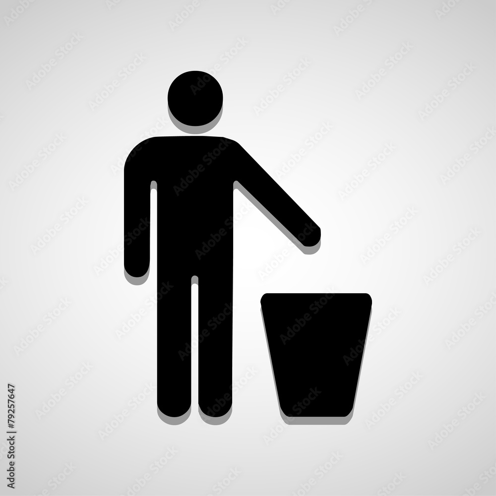 Do not litter icon great for any use. Vector EPS10. Do not litter icon great for any use. Vector EPS10.