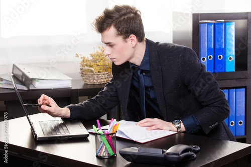 Business man work in the office