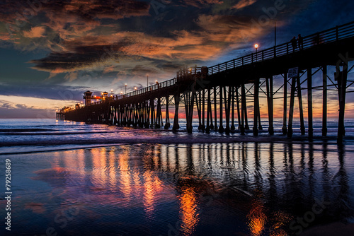 Reflections at Oceanside Pier