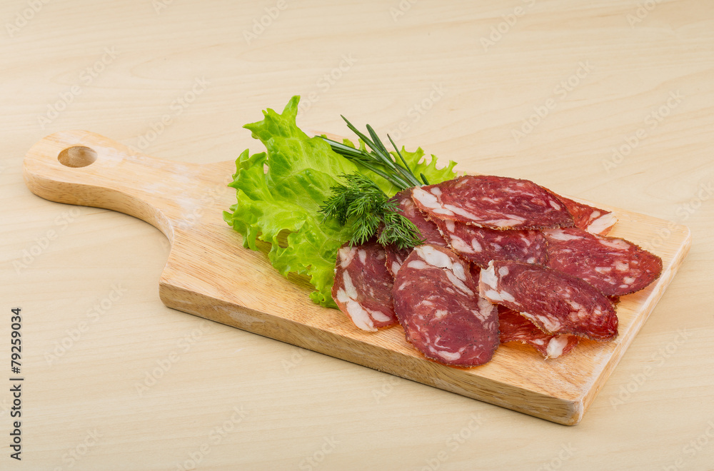 Sliced salami Sliced salami
