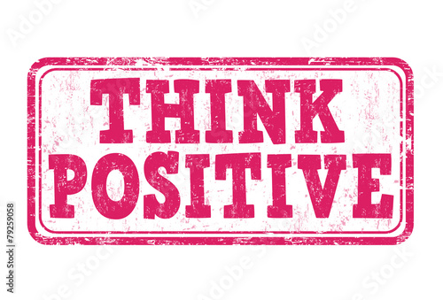 Think positive stamp