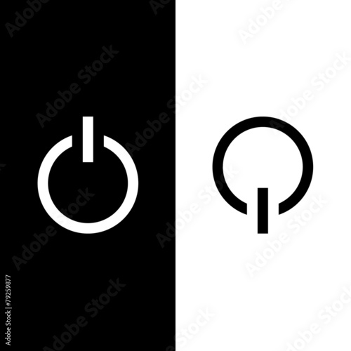 Power on and powe off icon great for any use. Vector EPS10.