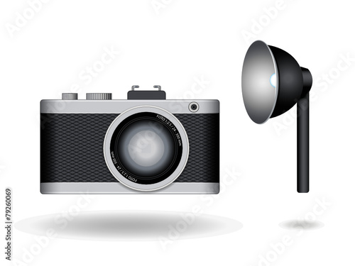 Fotoapparat und Reflektor