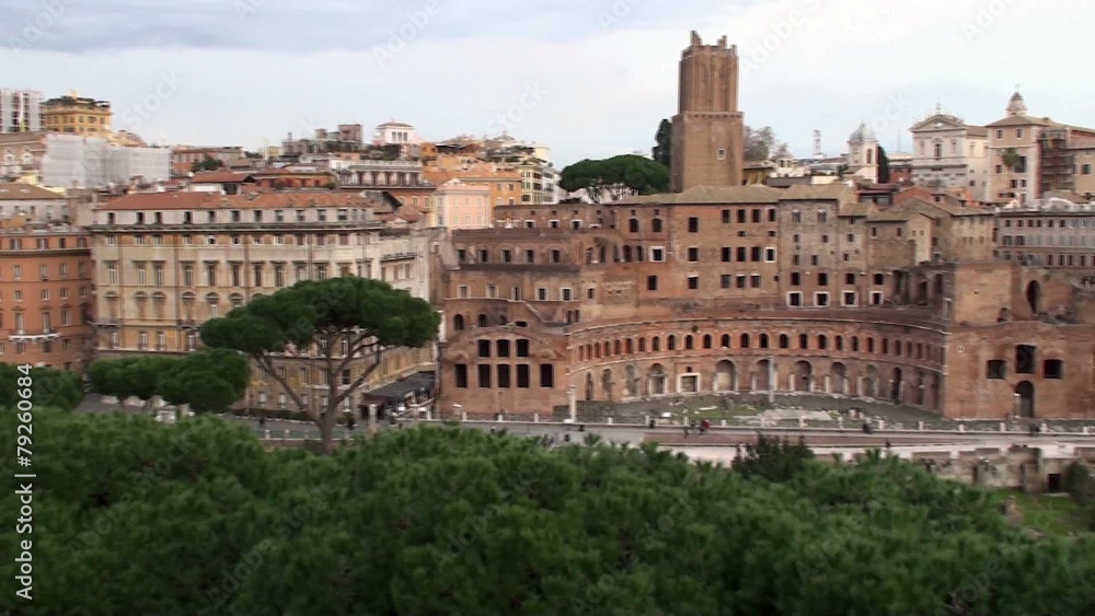 Panorama of the Roman Forum & Trajan's Forum. Rome Panorama of the Roman Forum & Trajan's Forum. Rome