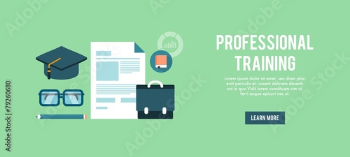 banner for professional training