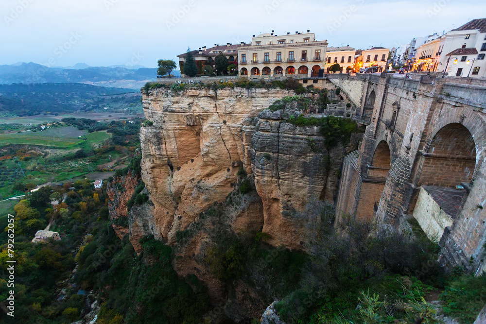Early morning view of Ronda