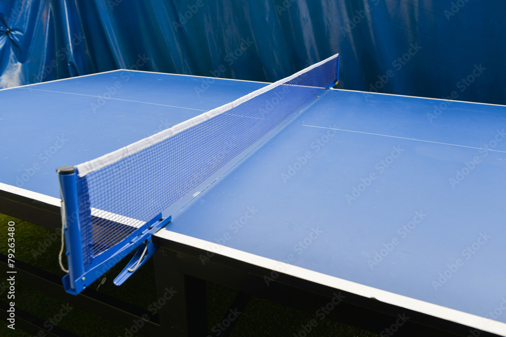 Table tennis sport background, Net on table tennis board.