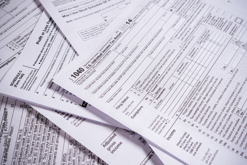 United States Tax forms Stock Photo Adobe Stock