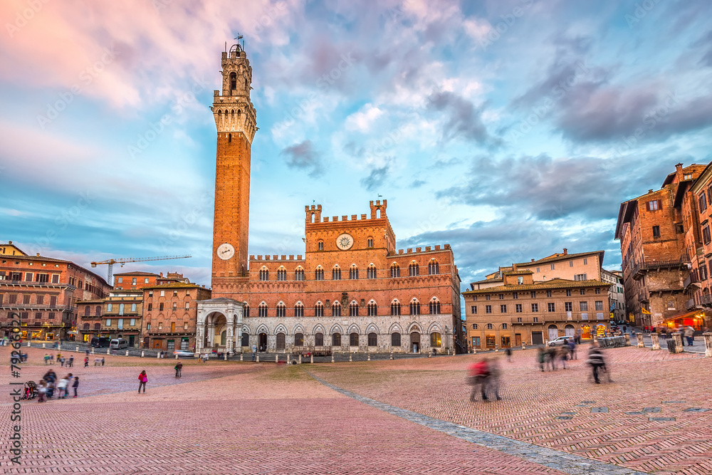Fototapeta premium Piazza del Campo in Siena