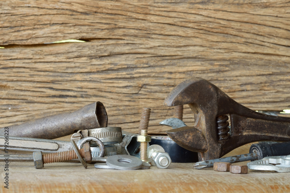 set of old tools