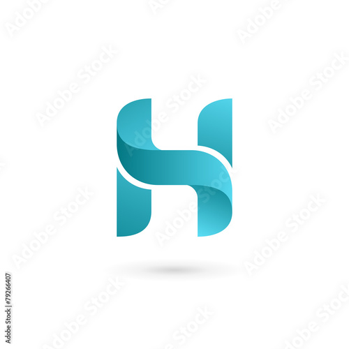 Letter H logo icon design template elements photo