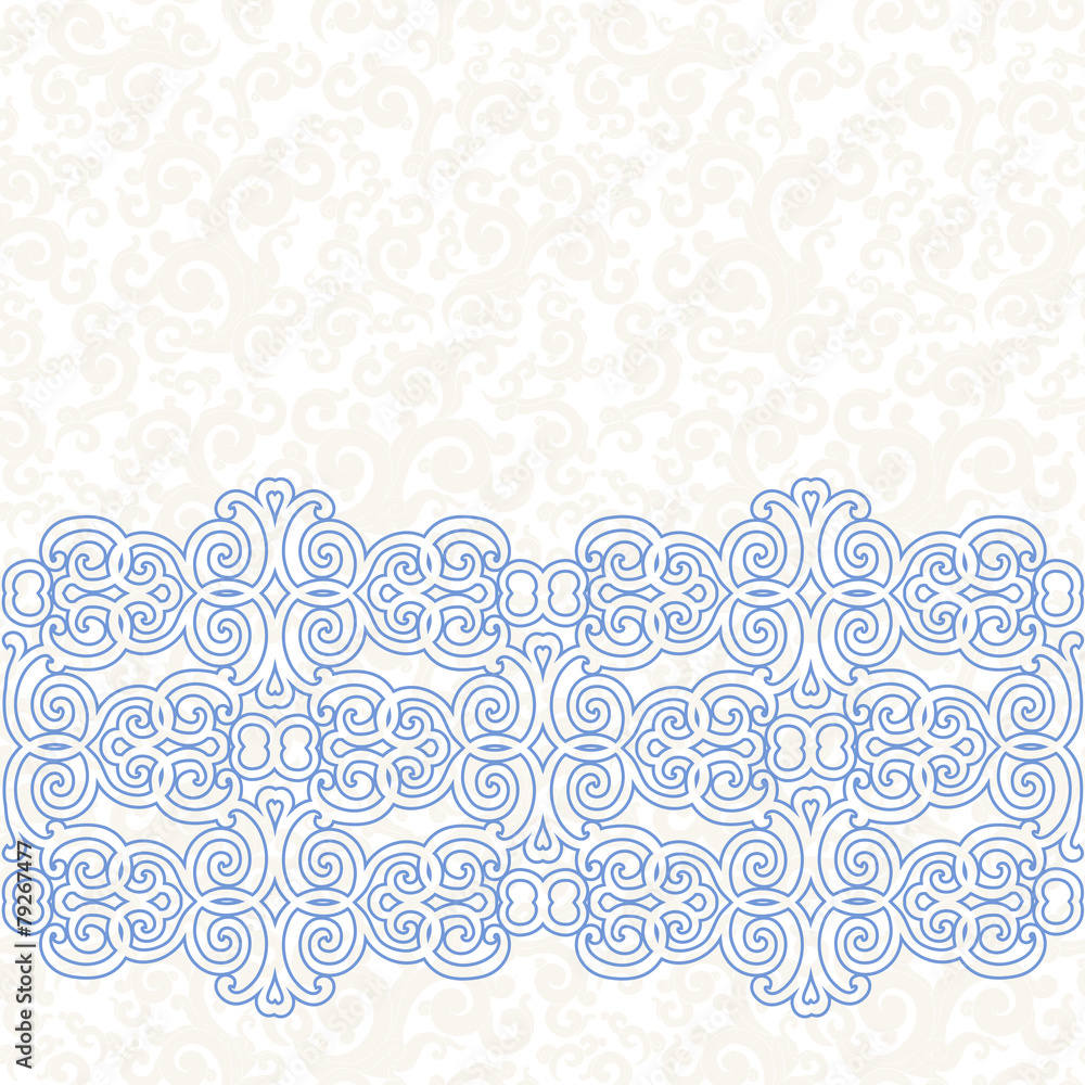 Blue pattern, white background. Stock Vector | Adobe Stock