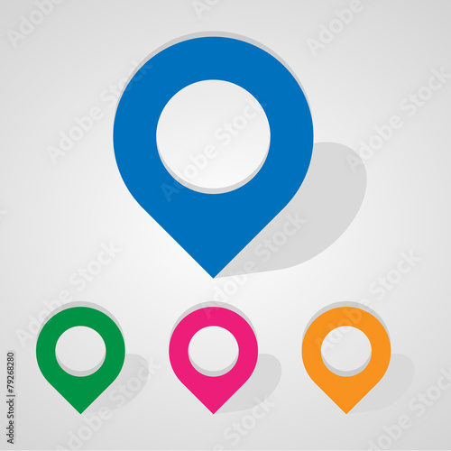 Free Download Empty pins set great for any use, Vector EPS10. - GFXLoad