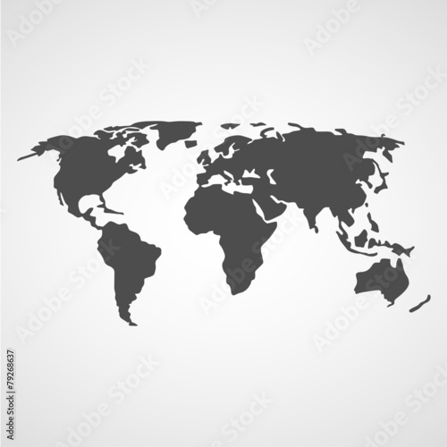 World map icons set great for any use. Vector EPS10.