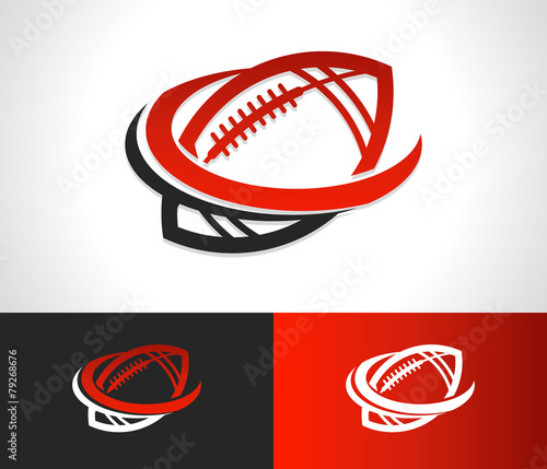 Swoosh Football Logo Icon