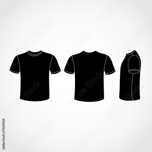 Black Shirt icon great for any use. Vector EPS10.