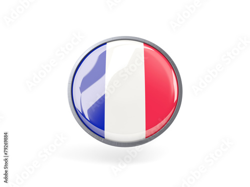 Round icon with flag of france Free Download Round icon with flag of france - GFXLoad