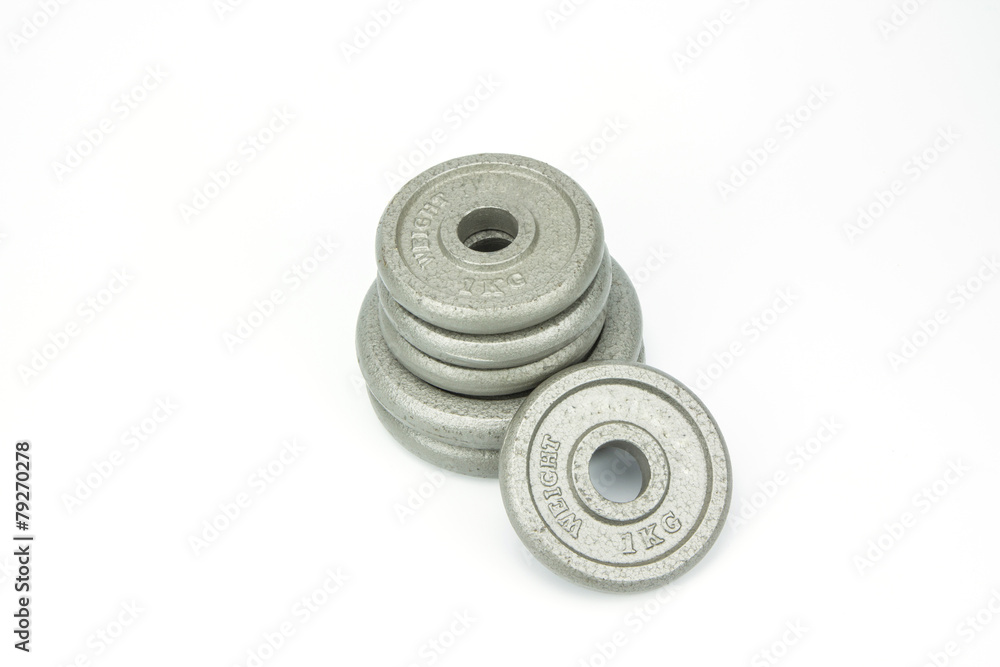 Weights, isolated on white background Weights, isolated on white background