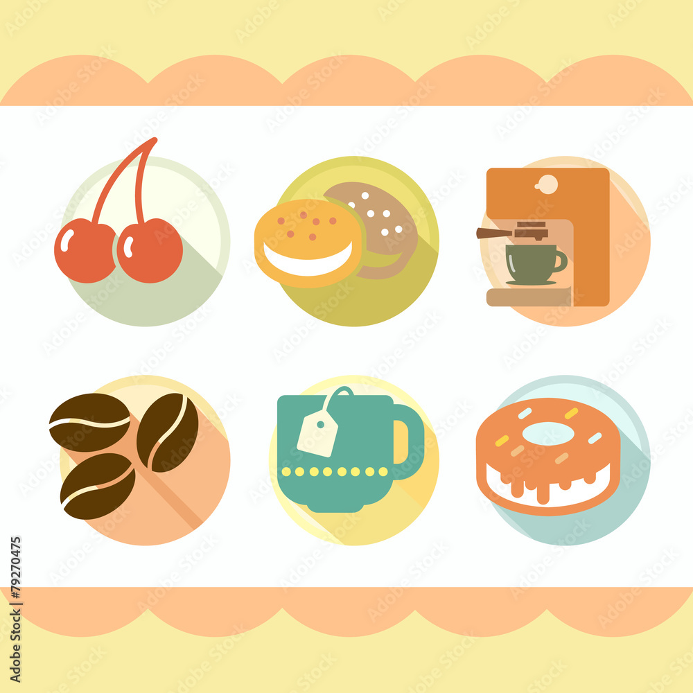 Cute Food and drink icon great for any use. Vector EPS10. Cute Food and drink icon great for any use. Vector EPS10.
