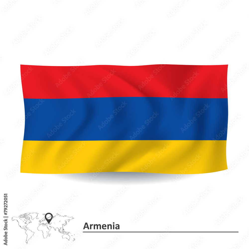Fototapeta premium Flag of Armenia
