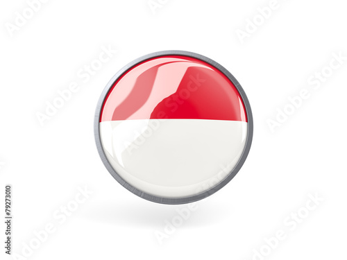 Free Download Round icon with flag of monaco - GFXLoad