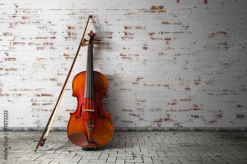 classical violin in vintage background © potowizard