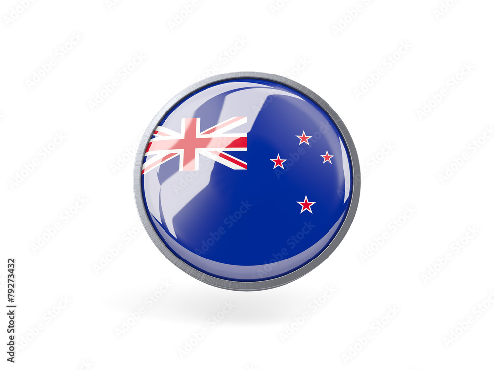 Round icon with flag of new zealand Round icon with flag of new zealand