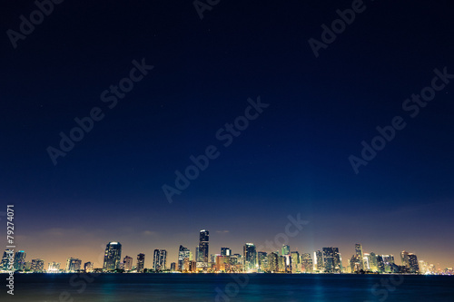 Miami Skyline at Night