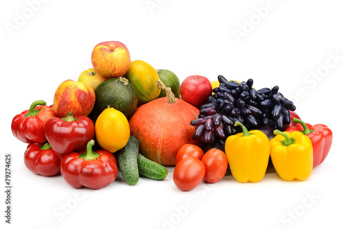 assortment of fresh fruits and vegetables