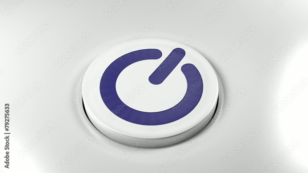 Power button switch turn off blue Power button switch turn off blue
