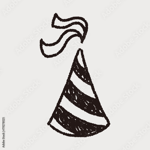 doodle party hats