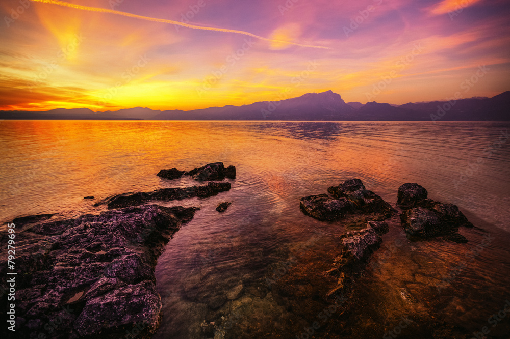 Sunset at the lake