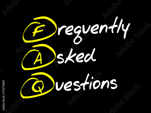 Frequently Asked Questions (FAQ), business concept acronym