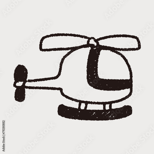 helicopter doodle drawing