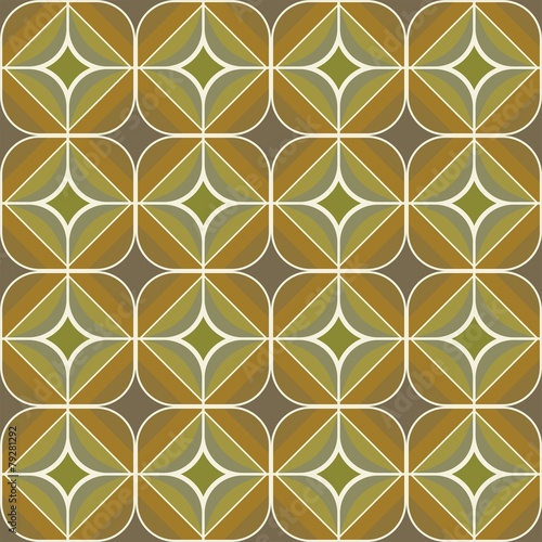 Seamless retro brown and olive background pattern