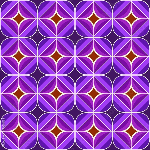 Seamless retro brown and purple background pattern