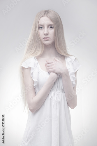 fairy girl in glowing light