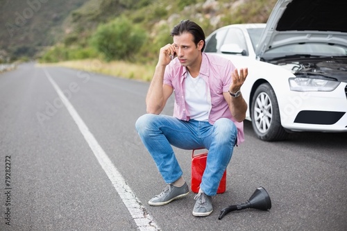 Man after a car breakdown © WavebreakMediaMicro