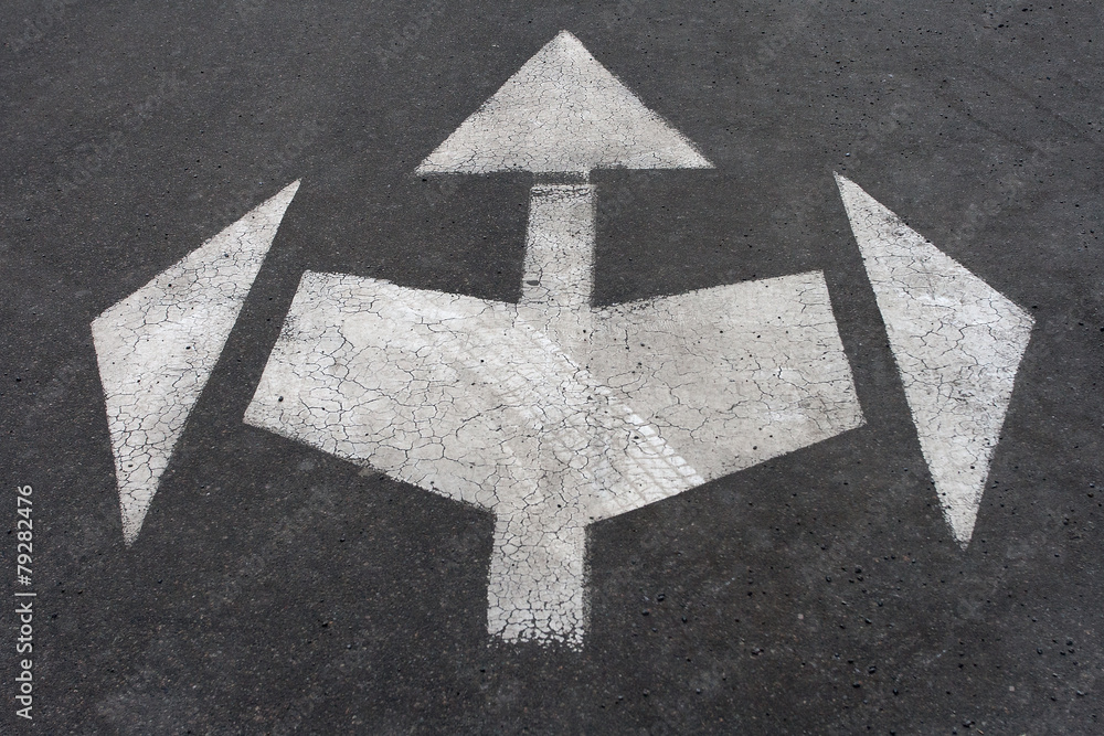 directional arrow signs