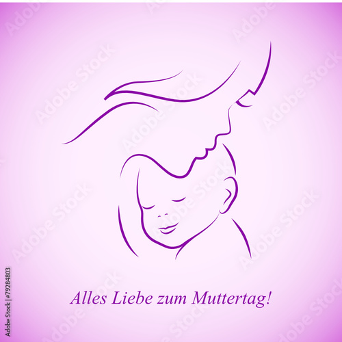 liebende mutter muttertag