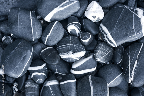 Photography round peeble stones