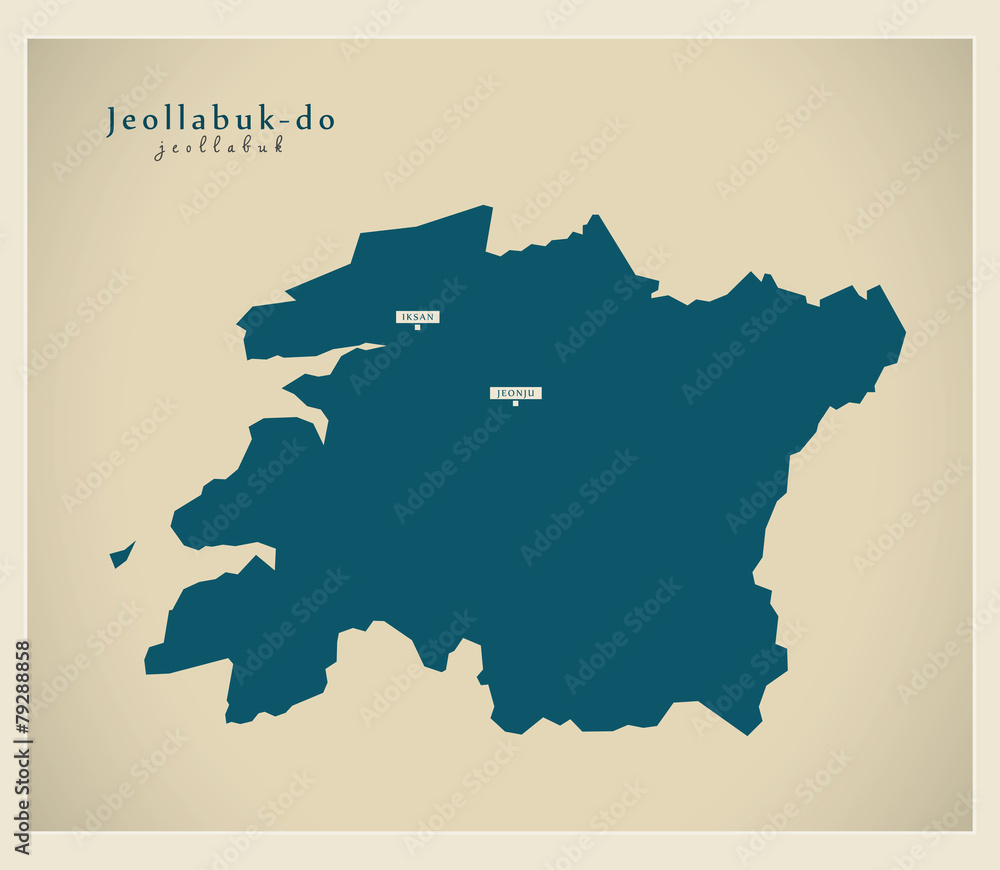 Modern Map - Jeollabuk KR