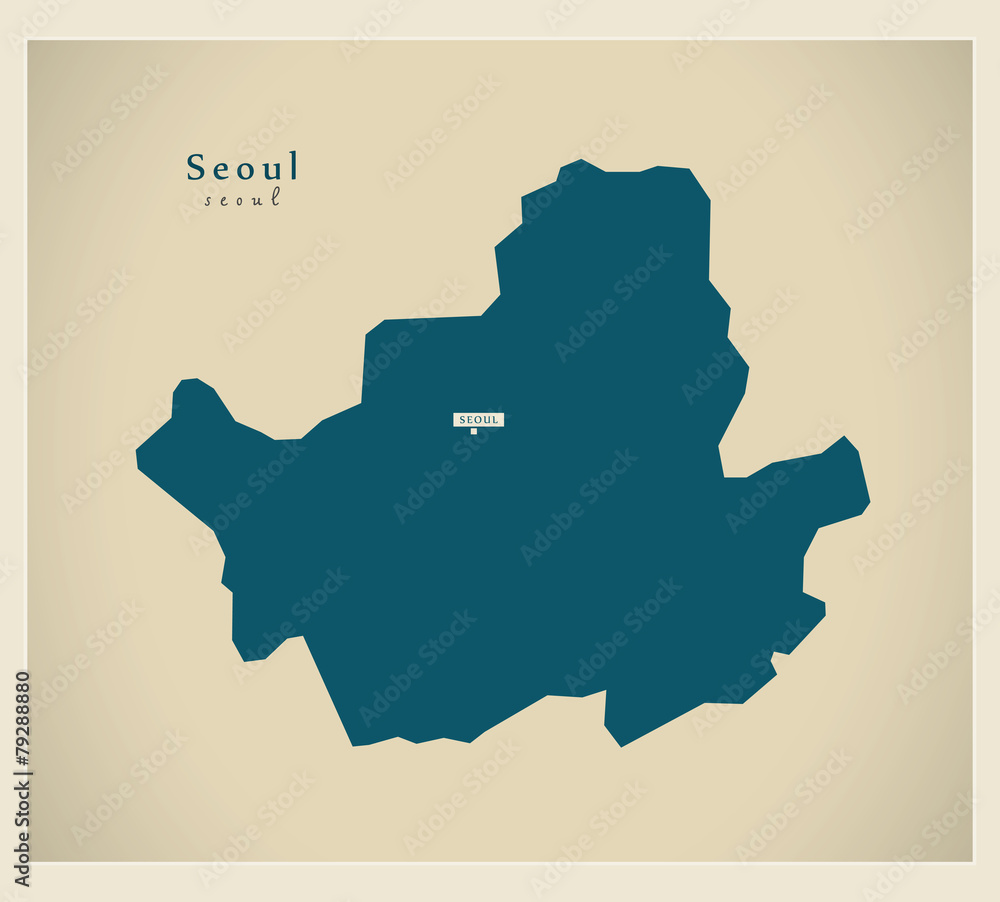 Modern Map - Seoul KR