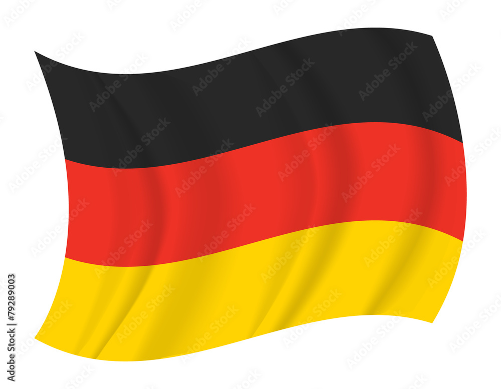 Fototapeta premium Germany flag waving vector