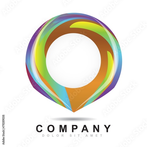 Free Download Abstract circle logo icon - GFXLoad