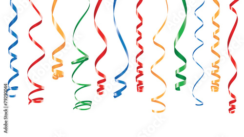Color party ribbons banner