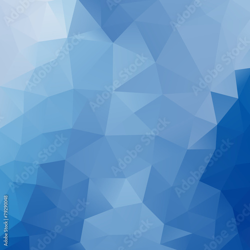 Fototapeta Naklejka Na Ścianę i Meble -  Blue polygonal background