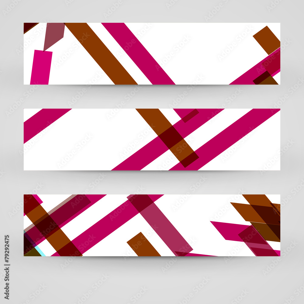 Vector banner set for your design Vector banner set for your design