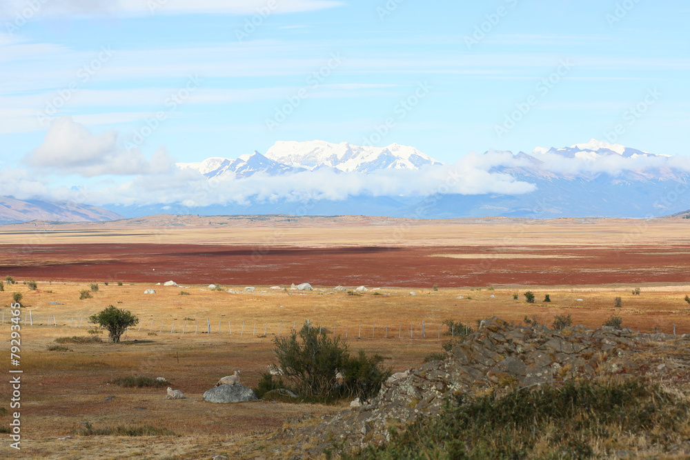 Overview of South Patagonia farmland