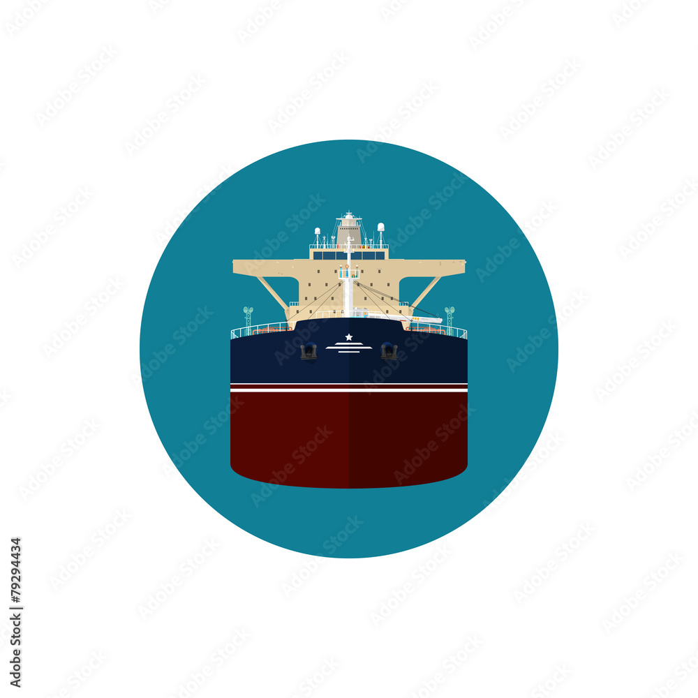 Icon tanker , vector illustration